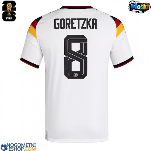 Moški Nogometni dresi Nemčija Leon Goretzka #8 Domači SP 2026 Kratek Rokav
